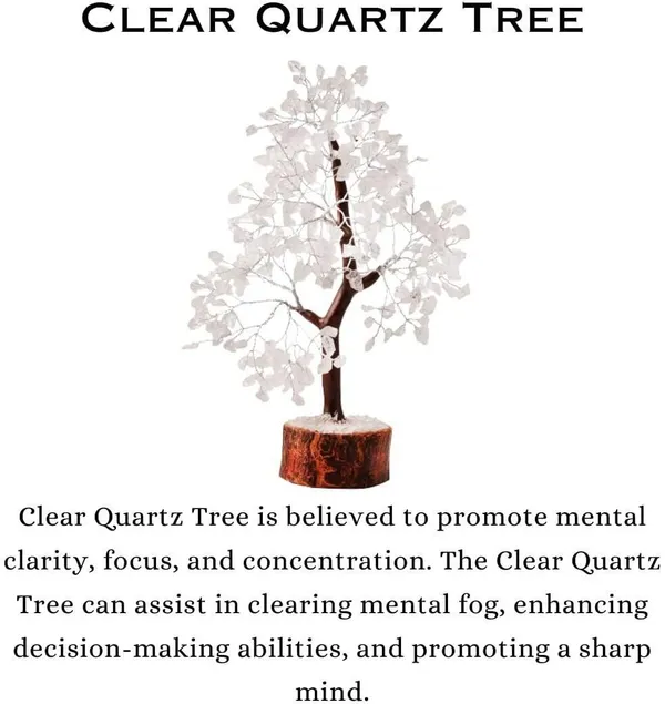 Multiagate_Clear_Quartz_Crystal_|_Size_9-10_Inch_|_300_Beads_|_Crystal_Bonsai_Tree_Decorative_Showpiece__-__25_cm_(Stone,_Clear)