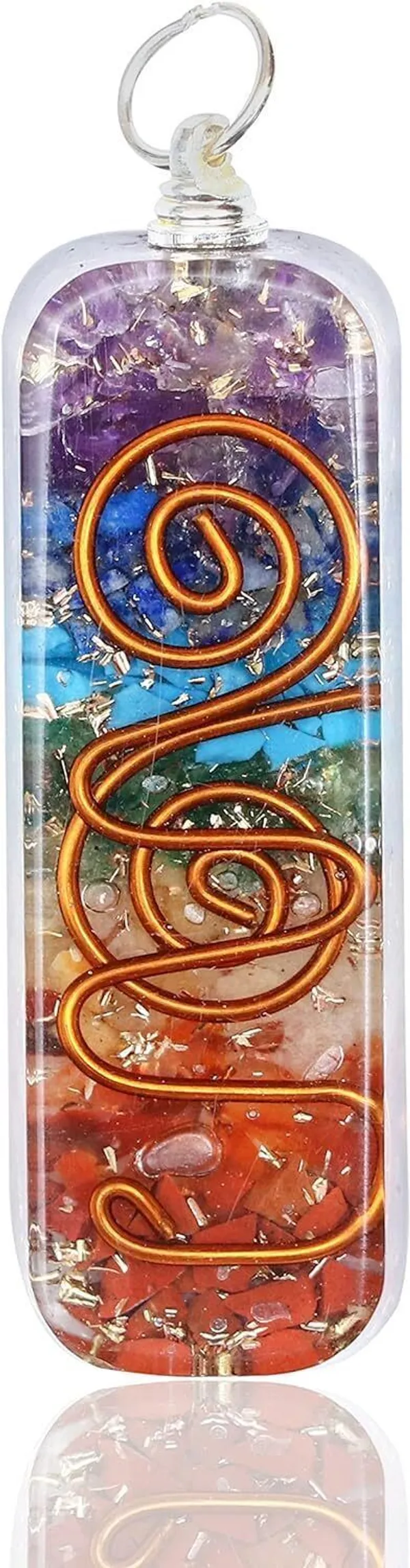 Multiagate_7_Chakra_Tree_of_Life_&_1_Pendant_Artificial_Feng_Shui_Money_Tree_Decorative_Showpiece__-__25_cm_(Stone,_Multicolor)