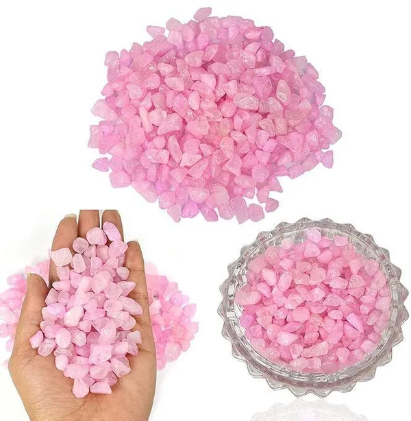 Multiagate_Natural_Rose_Quartz_Crystal_Stone_Chips_Dust_Raw_Rough_Stone_for_Vastu_Decorative_Showpiece__-__10_cm_(Stone,_Pink)