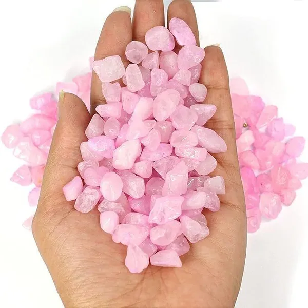 Multiagate_Natural_Rose_Quartz_Crystal_Stone_Chips_Dust_Raw_Rough_Stone_for_Vastu_Decorative_Showpiece__-__10_cm_(Stone,_Pink)