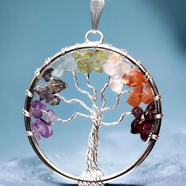 Multiagate_7_Seven_Chakra_Crystal_Natural_Gemstone_Bonsai_Money_Tree_for_Good_Luck,_Decorative_Showpiece__-__28_cm_(Stone,_Multicolor)