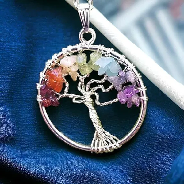 Multiagate_7_Seven_Chakra_Crystal_Natural_Gemstone_Bonsai_Money_Tree_for_Good_Luck,_Decorative_Showpiece__-__28_cm_(Stone,_Multicolor)