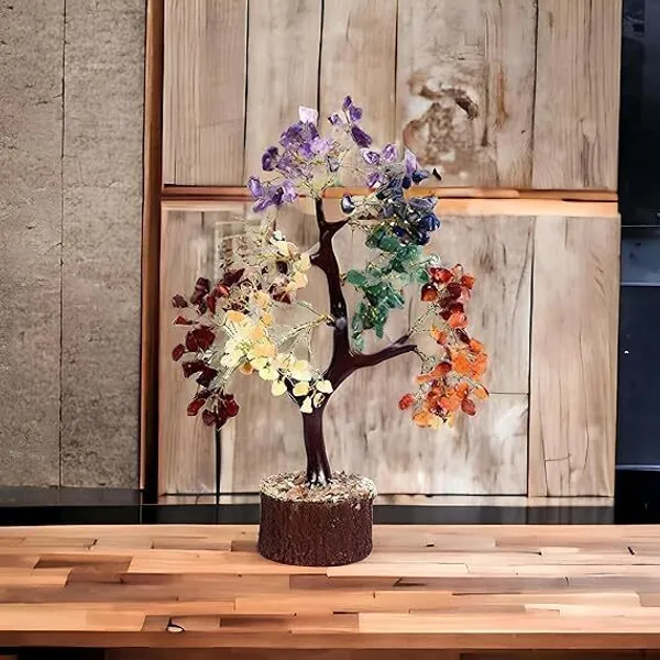 Multiagate_7_Seven_Chakra_Crystal_Natural_Gemstone_Bonsai_Money_Tree_for_Good_Luck,_Decorative_Showpiece__-__28_cm_(Stone,_Multicolor)