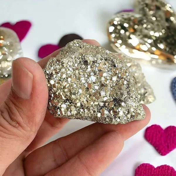 Multiagate_Natural_Pyrite_Cluster_For_Wealth,_Prosperity,_Good_luck_Decorative_Showpiece__-__7_cm_(Stone,_Silver)