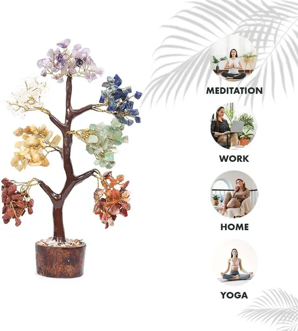 Multiagate_7_Chakra_Mseal_Crystal_Tree_of_Life_for_Positive_Energy_-_300_Beads_Decorative_Showpiece__-__25_cm_(Stone,_Multicolor)