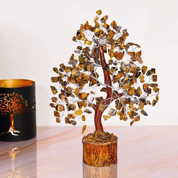 Multiagate_Tiger_Eye_Crystal_Tree_-_Tiger_Eye_Stone,_Bonsai_Tree,_Bonsai,_Artificial_Tree_Decorative_Showpiece__-__25_cm_(Stone,_Brown)