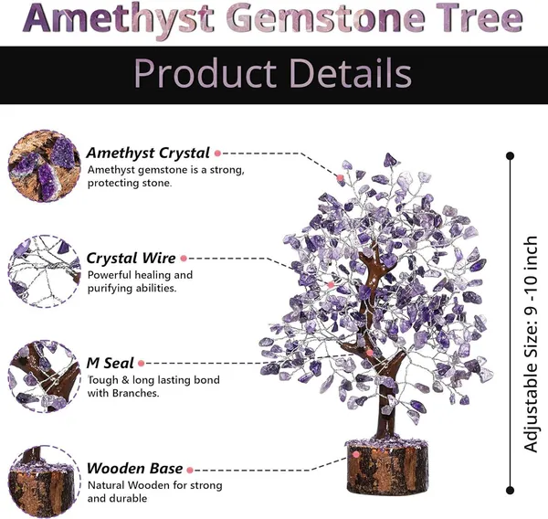 Multiagate_Amethyst_Crystal_Tree_Purple_Gemstone_Decor_for_Healing,_Spiritual_Energy_Decorative_Showpiece__-__25_cm_(Stone,_Purple)