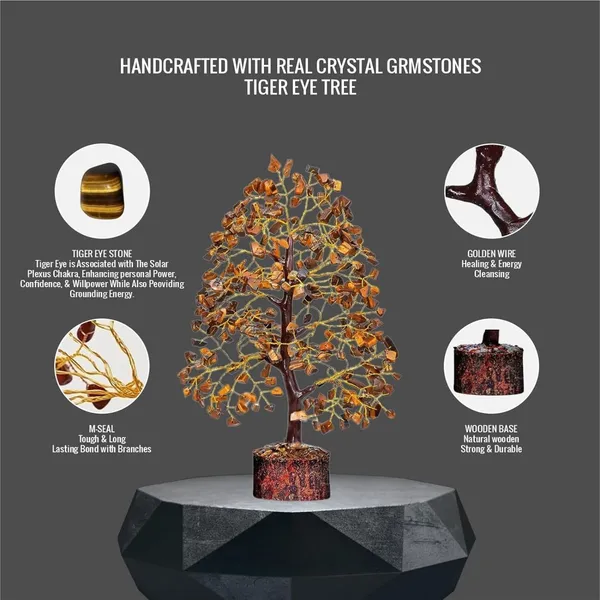Multiagate_7_Chakra_Crystal_Tree/Showpiece_Crystal_Tree_for_Good_Luck_Decorative_Showpiece__-__25_cm_(Stone,_Brown)