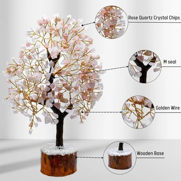 Multiagate_Rose_Quartz_Crystal_Tree_for_Good_Luck_-_Healing_Crystals_Money_Tree_Decorative_Showpiece__-__25_cm_(Stone,_Pink)