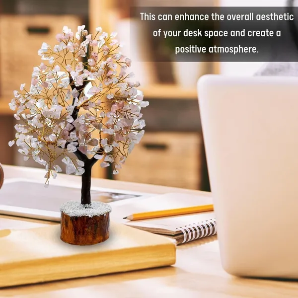 Multiagate_Rose_Quartz_Crystal_Tree_for_Good_Luck_-_Healing_Crystals_Money_Tree_Decorative_Showpiece__-__25_cm_(Stone,_Pink)
