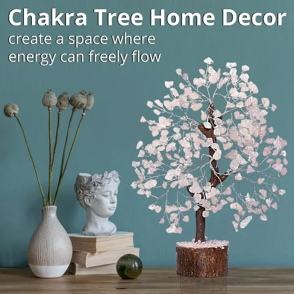 Multiagate_Rose_Quartz_Crystal_Feng_Shui_Tree_of_Life_|_Aesthetic_Pink_Room_Decor_Decorative_Showpiece__-__25_cm_(Stone,_Pink)