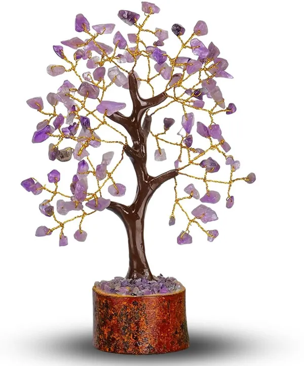 Multiagate_Decorative_Showpiece__-__18_cm_(Crystal,_Wood,_Purple)
