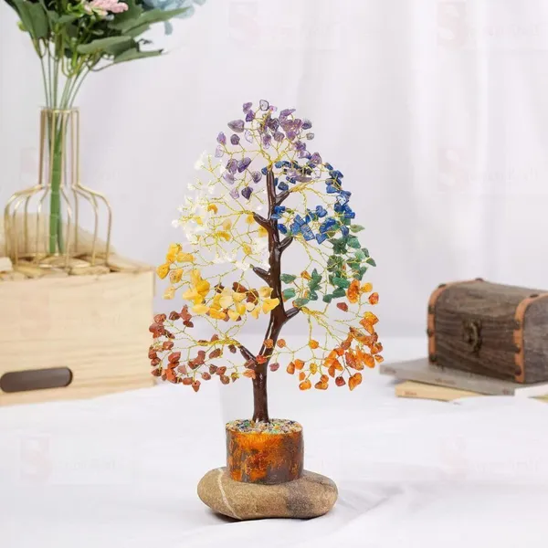 Multiagate_Decorative_Showpiece__-__25_cm_(Stone,_Wood,_Multicolor)