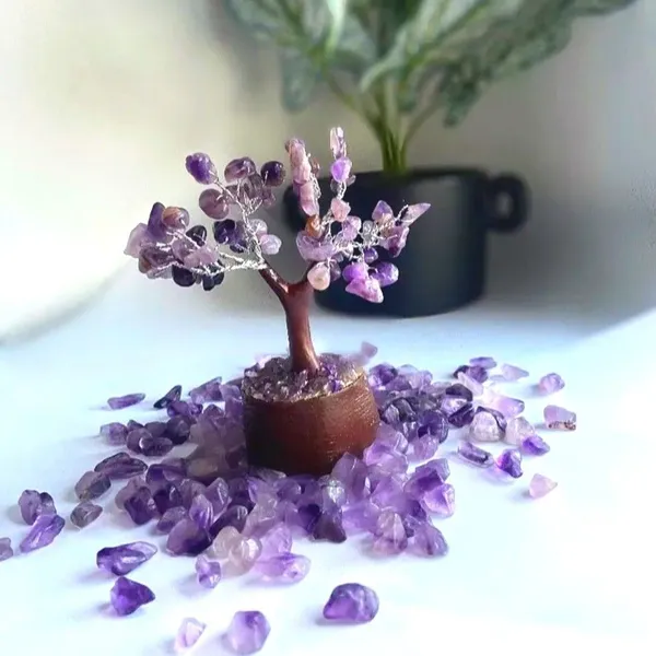 Multiagate_Decorative_Showpiece__-__11_cm_(Crystal,_Wood,_Purple)