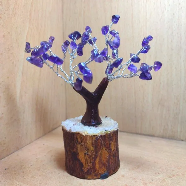 Multiagate_Decorative_Showpiece__-__11_cm_(Crystal,_Wood,_Purple)