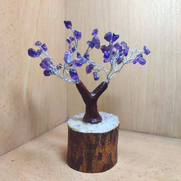 Multiagate_Decorative_Showpiece__-__11_cm_(Crystal,_Wood,_Purple)