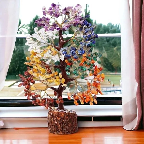 Multiagate_Decorative_Showpiece__-__24_cm_(Wood,_Stone,_Multicolor)
