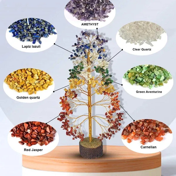 Multiagate_Decorative_Showpiece__-__24_cm_(Wood,_Stone,_Multicolor)