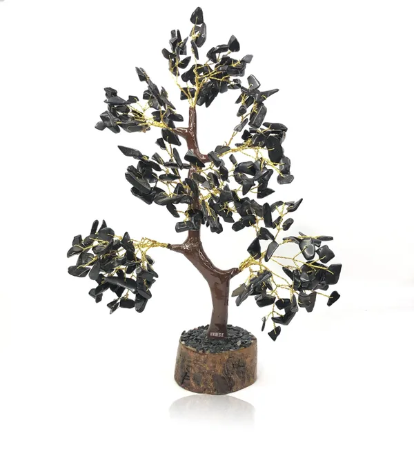 Multiagate_Decorative_Showpiece__-__25_cm_(Crystal,_Wood,_Copper,_Black)