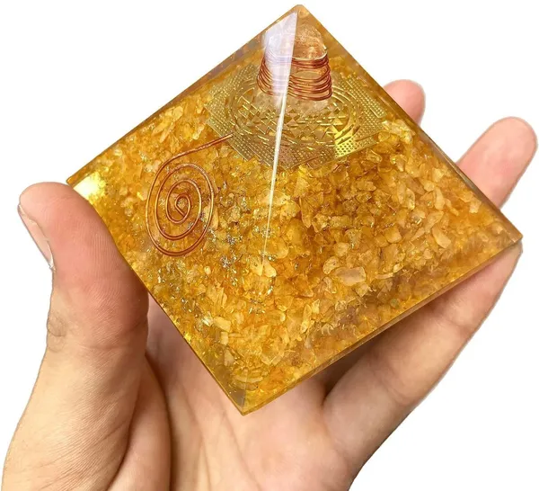 Multiagate_Decorative_Showpiece__-__10_cm_(Crystal,_Yellow)
