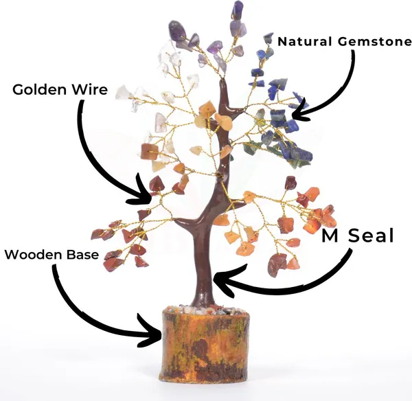 Multiagate_Decorative_Showpiece__-__20_cm_(Crystal,_Stone,_Wood,_Multicolor)
