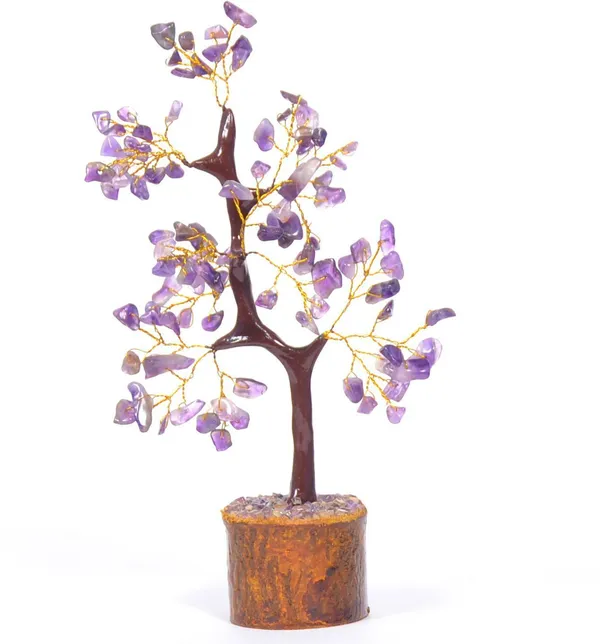 Multiagate_Decorative_Showpiece__-__17_cm_(Crystal,_Stone,_Wood,_Purple)