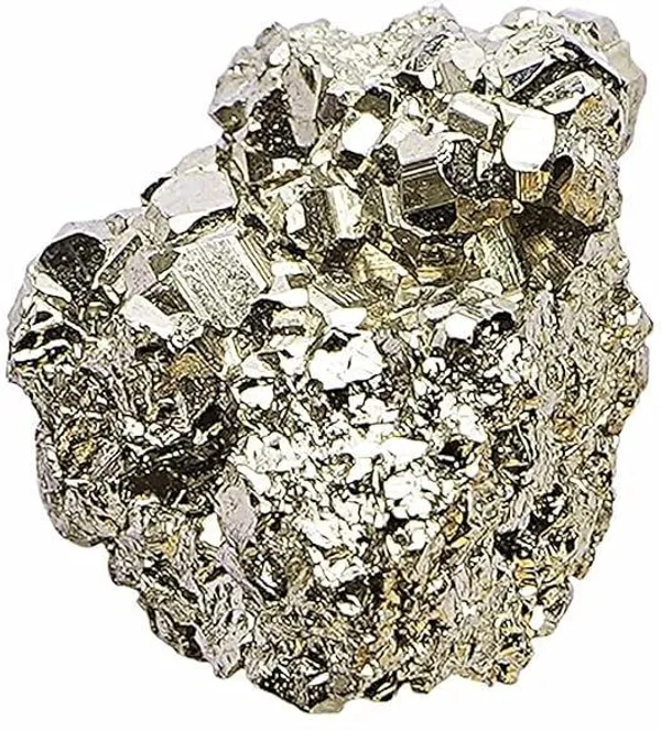 Multiagate_Original_Pyrite_Cluster_Stone_From_Peru_Pyrite_Stone_Decorative_Showpiece__-__10_cm_(Stone,_Gold)