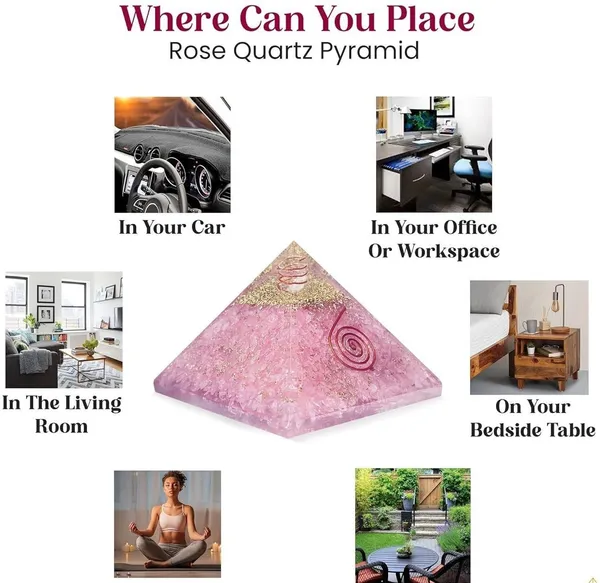Multiagate_Rose_Quartz_Crystal_Pyramid_-_Pink_Quartz_Pyramid_for_Vastu,_Healing,_Love_Decorative_Showpiece__-__10_cm_(Stone,_Pink)