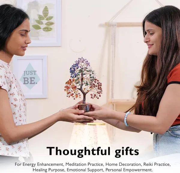 Multiagate_Seven_Chakra_Tree_of_Life_-_Crystal_Tree_-_Spiritual_Decor,_Jade_Tree_Decorative_Showpiece__-__25_cm_(Stone,_Multicolor)
