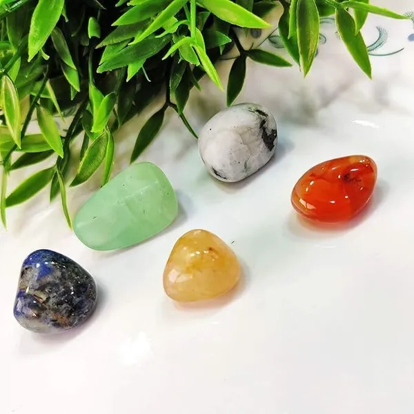 Multiagate_Creativity_Crystal_Healing_Tumble_Stone_Set_Decorative_Showpiece__-__4_cm_(Stone,_Multicolor)
