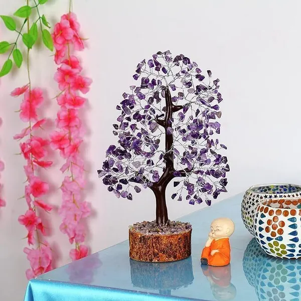Multiagate_Amethyst_Crystal_Tree_-_Money_Tree_Crystal_-_Positive_Energy_Crystals_-_Gem_Tree_Decorative_Showpiece__-__25_cm_(Stone,_Purple)