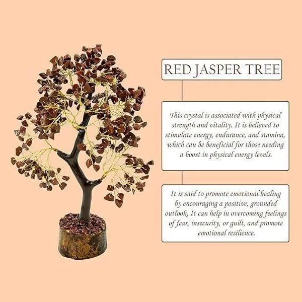 Multiagate_Crystal_Red_Jesper_Tree_|_Size_9-10_Inch_|_300_Beads_|_Positive_Energy_Decorative_Showpiece__-__25_cm_(Stone,_Brown)