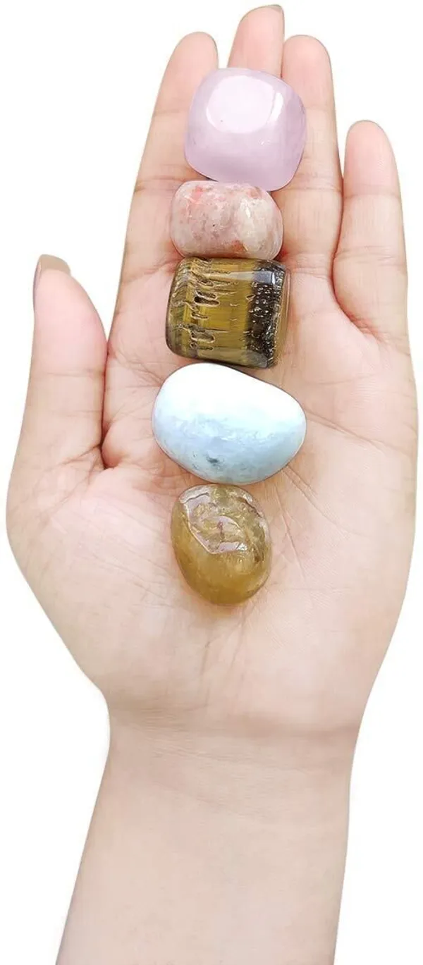 Multiagate_Confidence_Crystal_Healing_Tumble_Stone_Set_Decorative_Showpiece__-__4_cm_(Stone,_Multicolor)