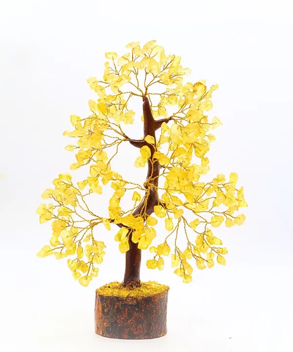 Multiagate_Citrine_Chakra_Crystal_Tree_Bonsai_Money_Tree_for_Good_Luck_Tree_Decorative_Showpiece__-__23_cm_(Stone,_Yellow)
