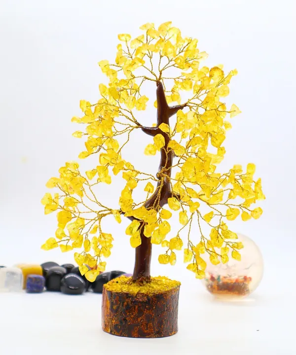 Multiagate_Citrine_Chakra_Crystal_Tree_Bonsai_Money_Tree_for_Good_Luck_Tree_Decorative_Showpiece__-__23_cm_(Stone,_Yellow)