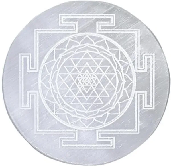 Multiagate_Selenite_Round_Charging_Plate_with_7_Reiki_Chakra_Symbol_Reiki_Healing_Decorative_Showpiece__-__4_cm_(Stone,_White)