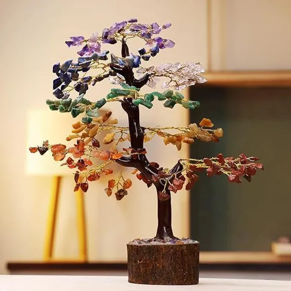 Multiagate_7_Chakra_Tree_M-Seal_300_Beads_for_Home_Decor_|_Crystal_Tree_for_Positivity_Decorative_Showpiece__-__25_cm_(Stone,_Multicolor)