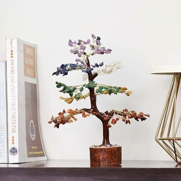 Multiagate_7_Chakra_Tree_M-Seal_300_Beads_for_Home_Decor_|_Crystal_Tree_for_Positivity_Decorative_Showpiece__-__25_cm_(Stone,_Multicolor)