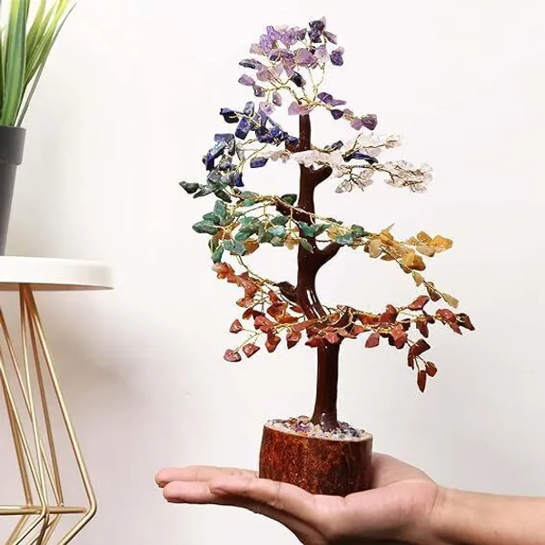 Multiagate_7_Chakra_Tree_M-Seal_300_Beads_for_Home_Decor_|_Crystal_Tree_for_Positivity_Decorative_Showpiece__-__25_cm_(Stone,_Multicolor)