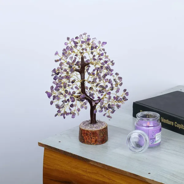 Multiagate_Amethyst_Chakra_Crystal_Tree_Good_Luck_Showpiece_for_Home_Decor_Decorative_Showpiece__-__25_cm_(Stone,_Purple)