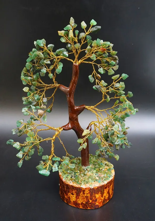 Multiagate_Green_Aventurine_Chakra_Crystal_Tree_Bonsai_Money_Tree_Decorative_Showpiece__-__23_cm_(Stone,_Green)