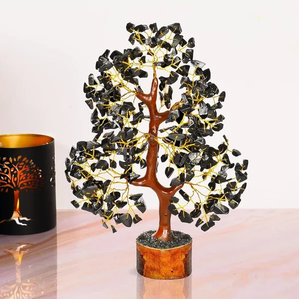 Multiagate_Black_Tourmaline_Crystals_Tree_-_Tourmaline_Gemstone_Feng_Shui_Tree_Decorative_Showpiece__-__25_cm_(Stone,_Black)
