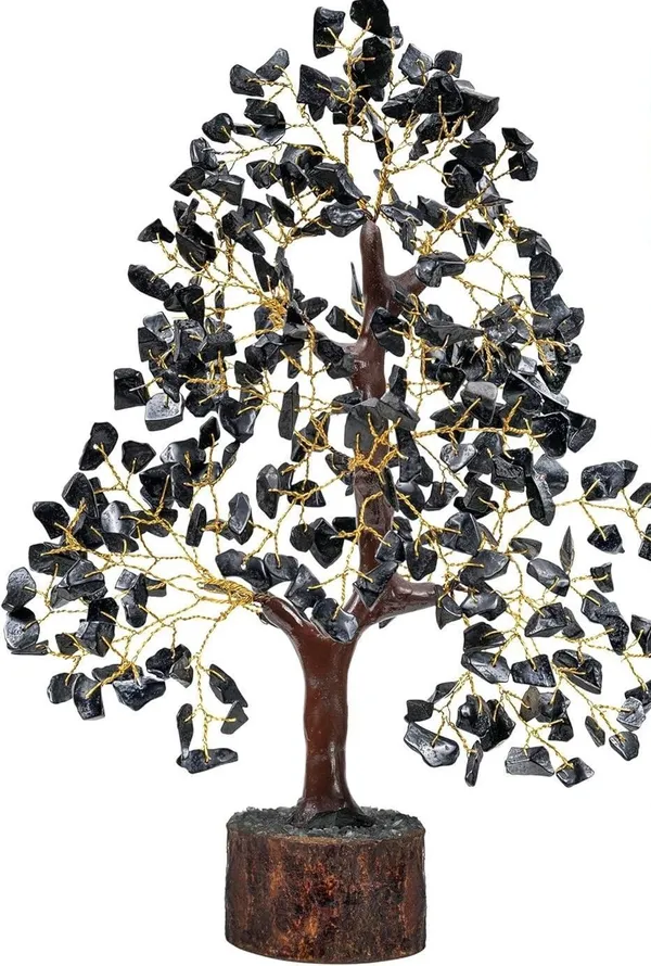 Multiagate_Black_Tourmaline_Crystals_Tree_-_Tourmaline_Gemstone_Feng_Shui_Tree_Decorative_Showpiece__-__25_cm_(Stone,_Black)