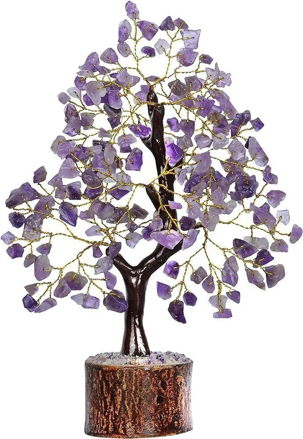 Multiagate_Amethyst_Tree_-_Crystal_Money_Tree_-_Gemstone_Bonsai_Tree_-_Crystal_Decor_Decorative_Showpiece__-__25_cm_(Stone,_Purple)