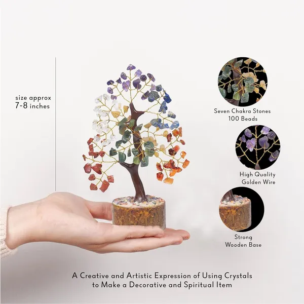Multiagate_7_Chakra_Tree_of_Life,_Crystal_Tree,_Crystals,_Seven_Chakra_Tree_Decorative_Showpiece__-__22_cm_(Stone,_Multicolor)