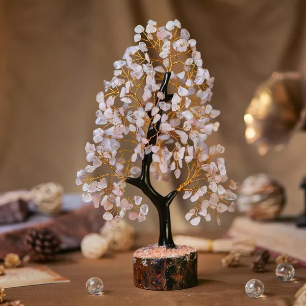 Multiagate_Rose_Quartz_Tree_-_Feng_Shui_Crystals_and_Stones_-_Rock_Tree_-_Crystal_Tree_Decorative_Showpiece__-__25_cm_(Stone,_Pink)