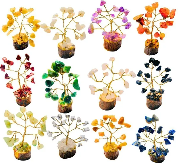 Multiagate_Mini_Crystal_Tree_Set,_Bonsai_Tree_of_Life_Chakra_Healing_Gemstone_Money_Tree_Decorative_Showpiece__-__5_cm_(Stone,_Multicolor)