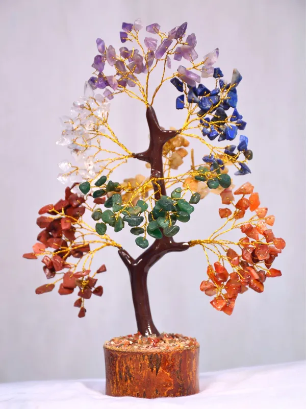 Multiagate_Decorative_Showpiece__-__25_cm_(Crystal,_Wood,_Stone,_Multicolor)