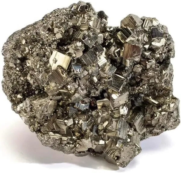 Multiagate_atural_Pyrite_Cluster_-_High_Energy_Iron_Piedra_Pirita_from_Peru_Decorative_Showpiece__-__10_cm_(Crystal,_Silver)