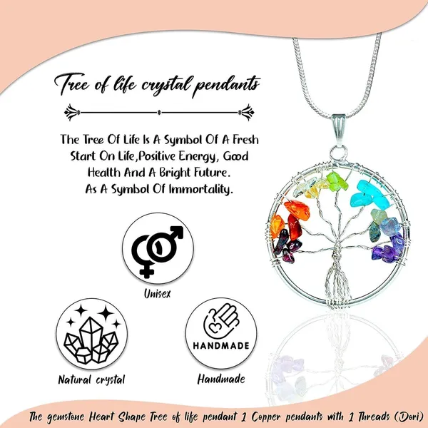 Multiagate_VIBESLE_Seven_Chakra_Crystal_Tree_with_Reiki_Healing_Stylish_Pendant_Best_Gift_Decorative_Showpiece__-__28_cm_(Crystal,_Multicolor)